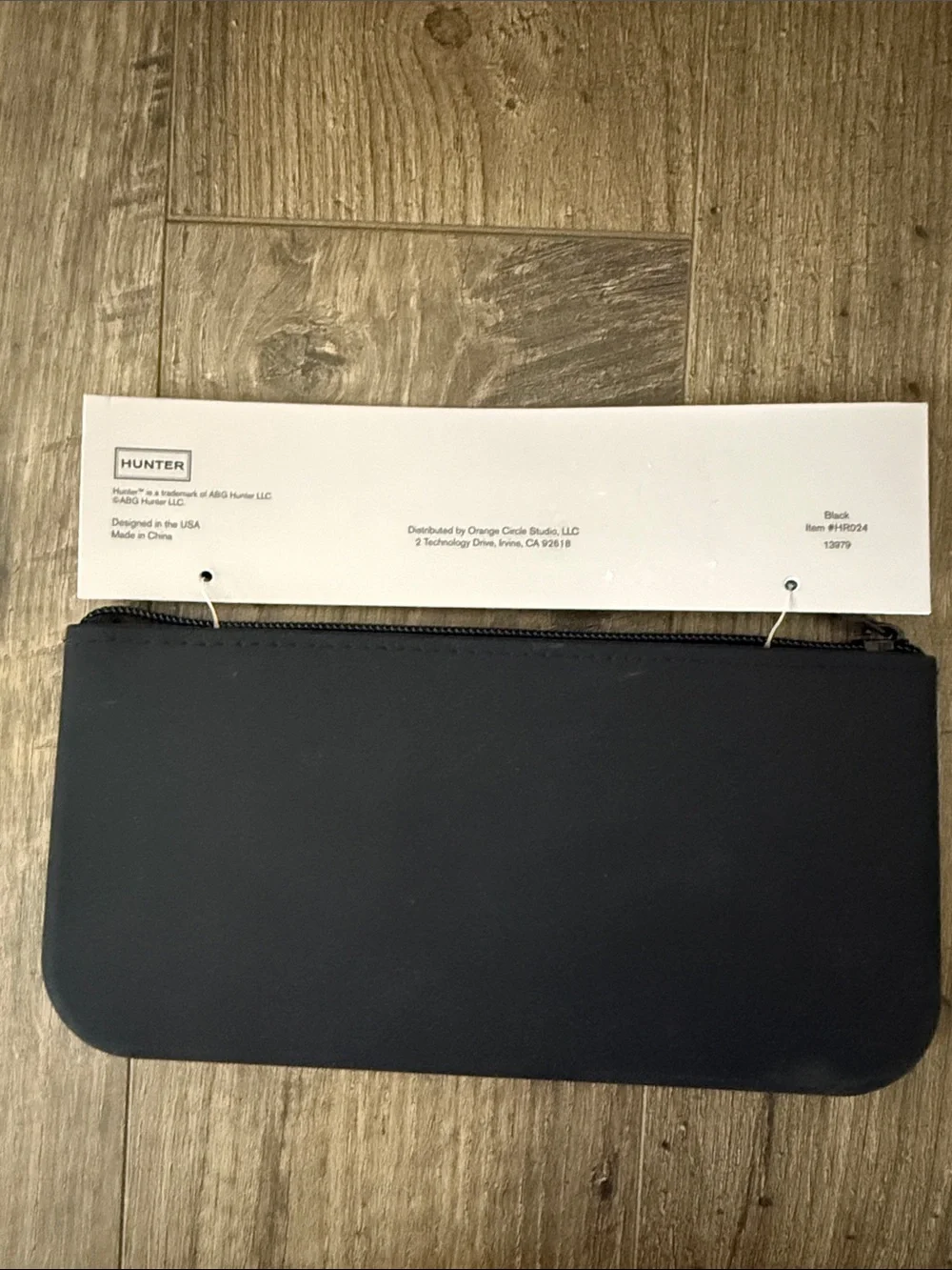 Hunter Black Zip Pencil Pouch - Minimalist Silicone Case